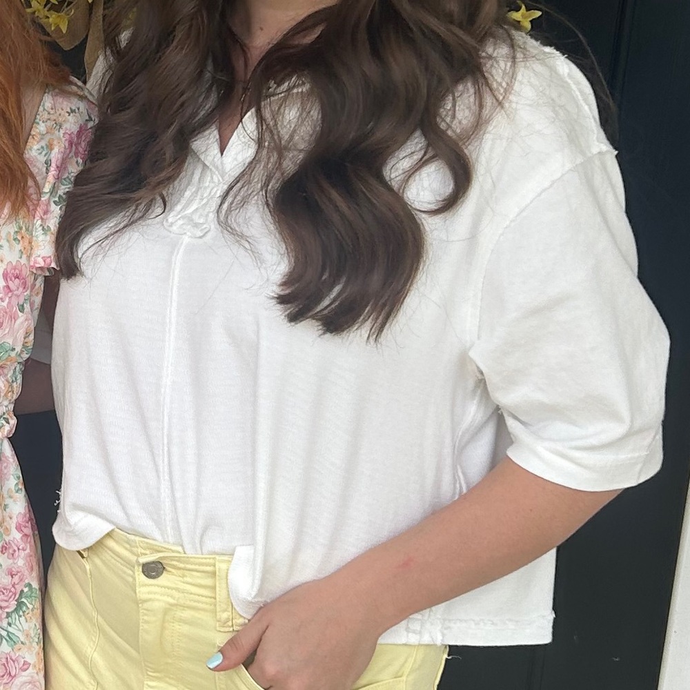 Free people white blouse